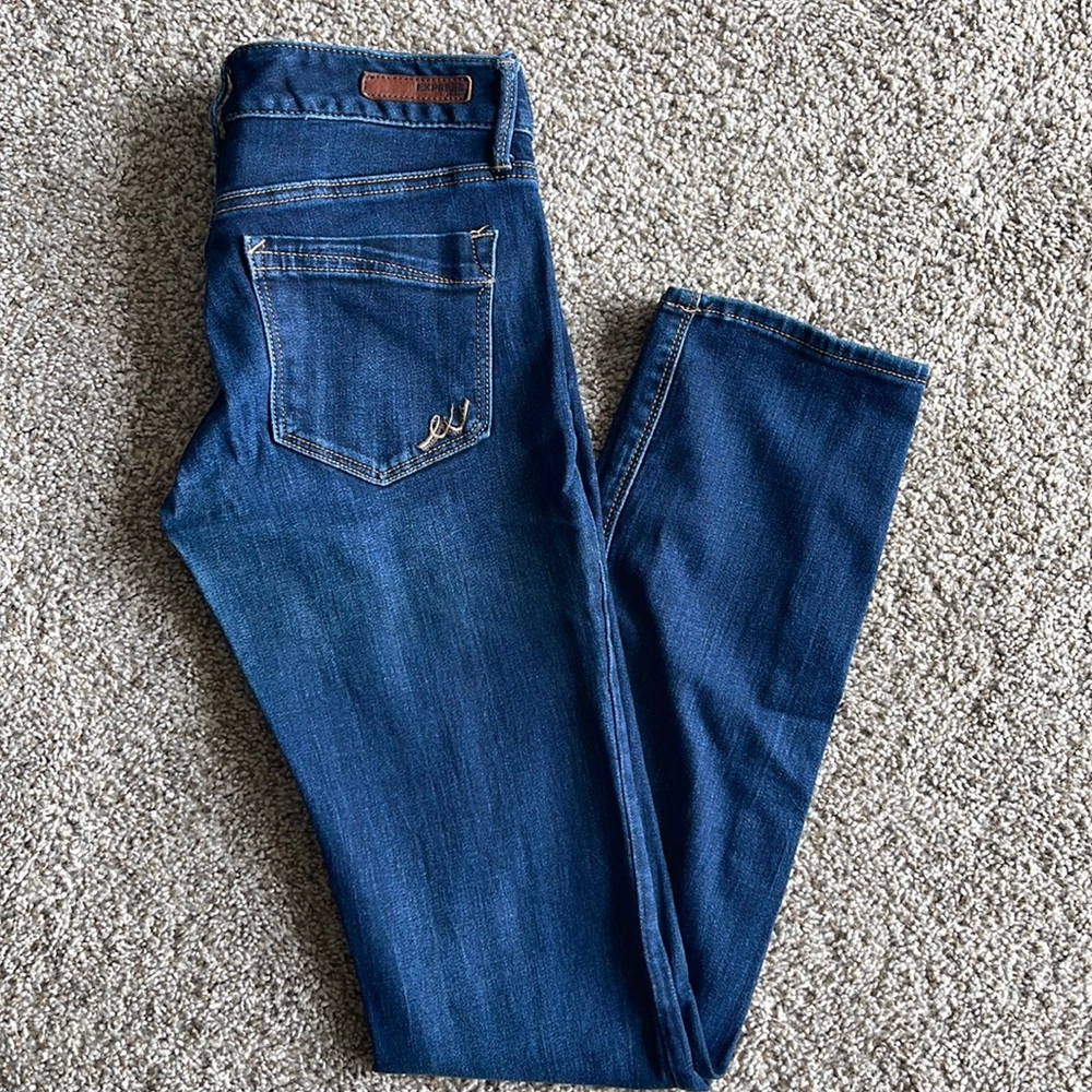 Express Skinny Low Rise Jeans - Size 4L